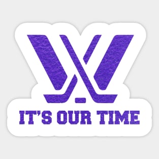 It's out time Minnesota PWHL Sticker